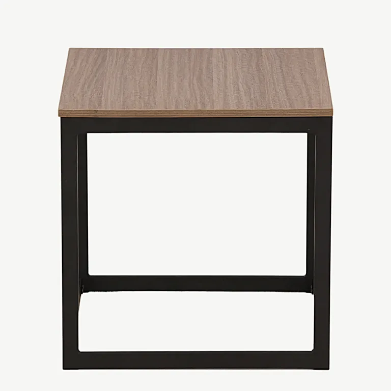 Ruudukujuline abilauakapp Arbor, tumehall MDF ja mustast terasest raam - 29993-210
