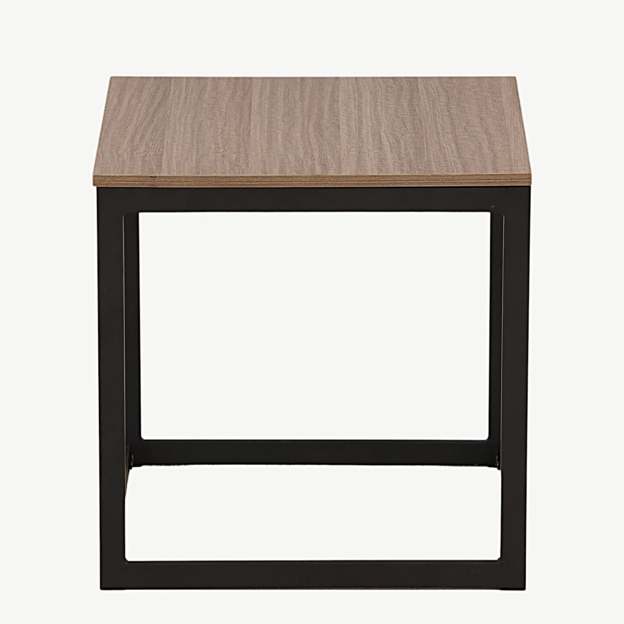 Ruudukujuline abilauakapp Arbor, tumehall MDF ja mustast terasest raam - 29993-210