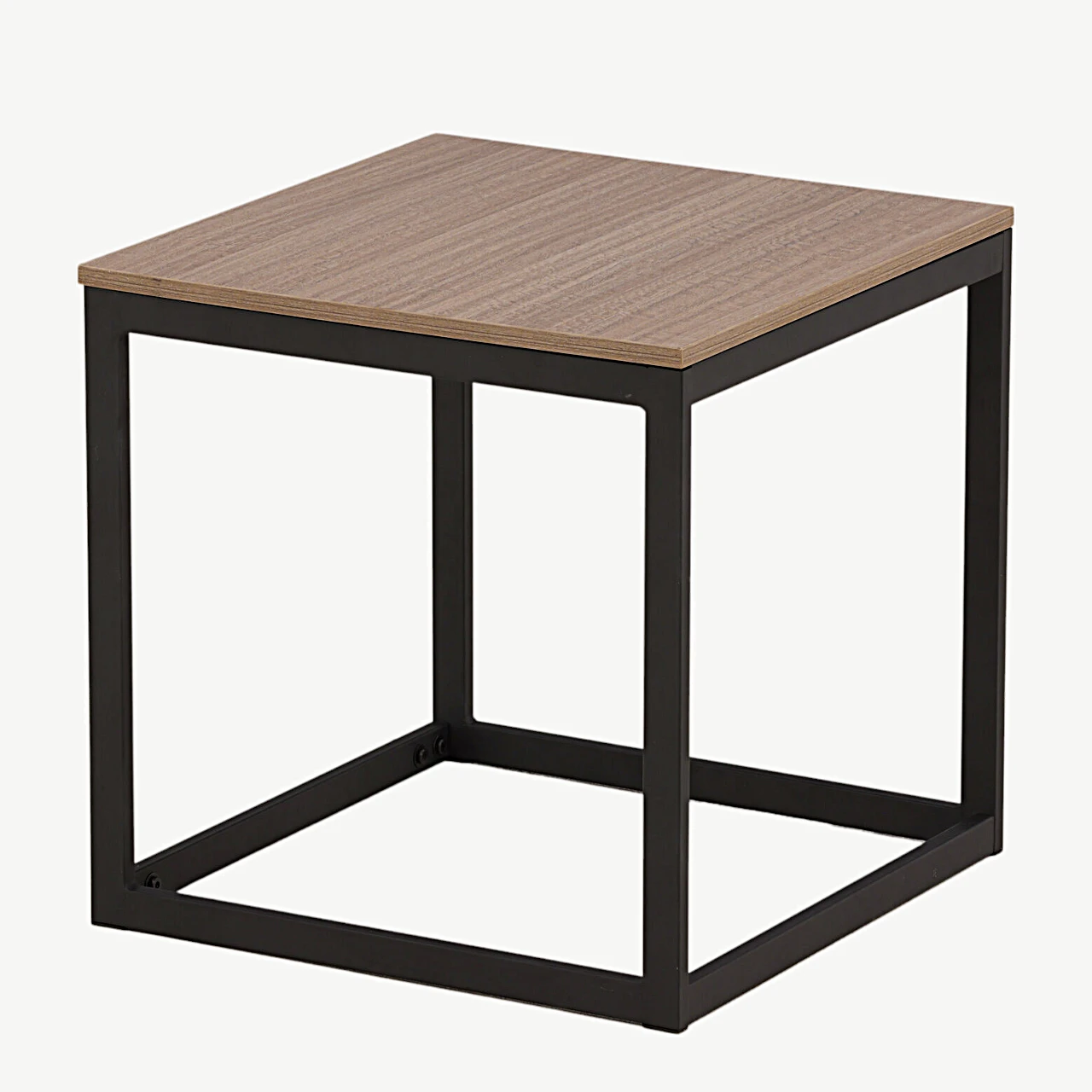 Ruudukujuline abilauakapp Arbor, tumehall MDF ja mustast terasest raam - 29993-210