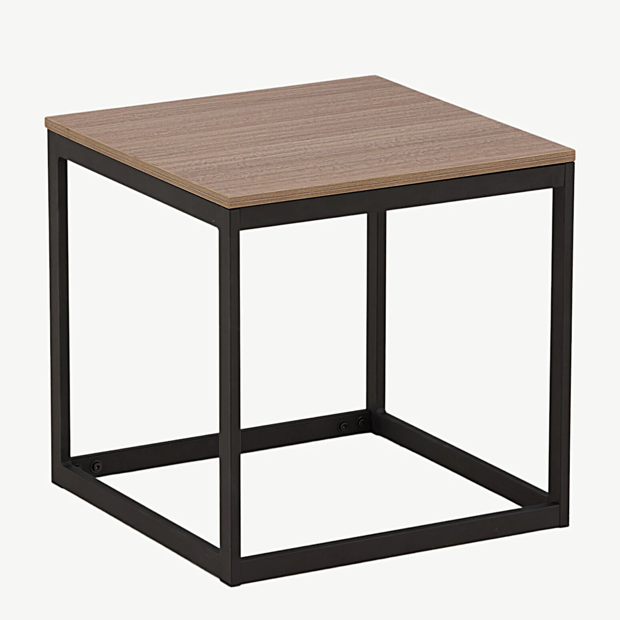 Ruudukujuline abilauakapp Arbor, tumehall MDF ja mustast terasest raam - 29993-210