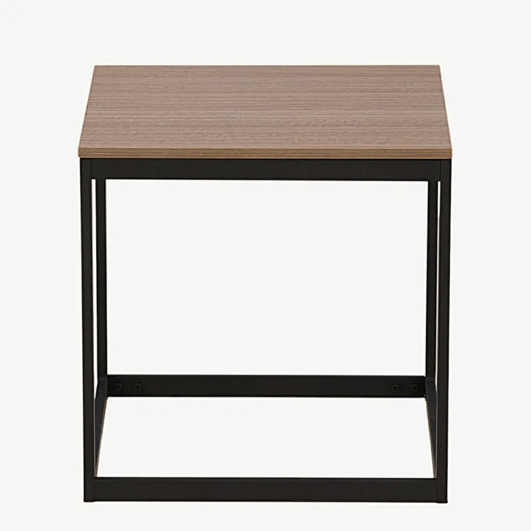 Ruudukujuline abilauakapp Arbor, tumehall MDF ja mustast terasest raam - 29993-210