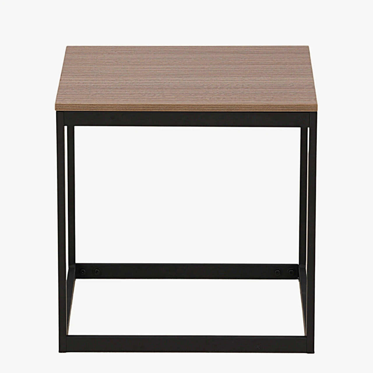 Ruudukujuline abilauakapp Arbor, tumehall MDF ja mustast terasest raam - 29993-210