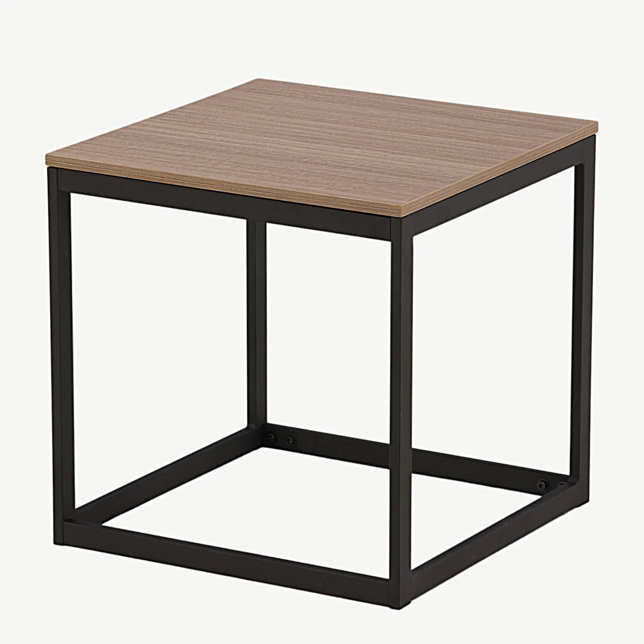 Ruudukujuline abilauakapp Arbor, tumehall MDF ja mustast terasest raam - 29993-210