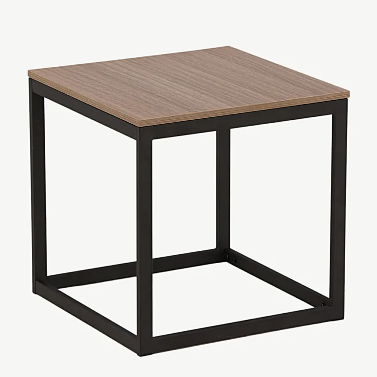 Ruudukujuline abilauakapp Arbor, tumehall MDF ja mustast terasest raam - 29993-210