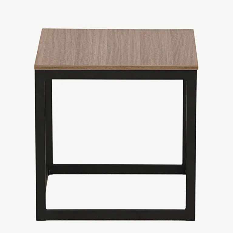 Ruudukujuline abilauakapp Arbor, tumehall MDF ja mustast terasest raam - 29993-210