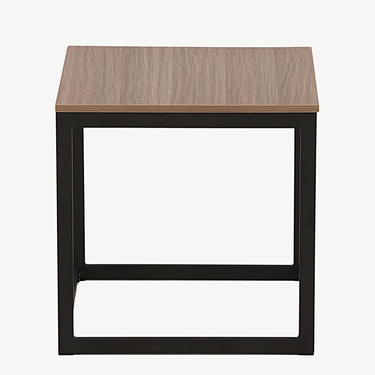 Ruudukujuline abilauakapp Arbor, tumehall MDF ja mustast terasest raam - 29993-210