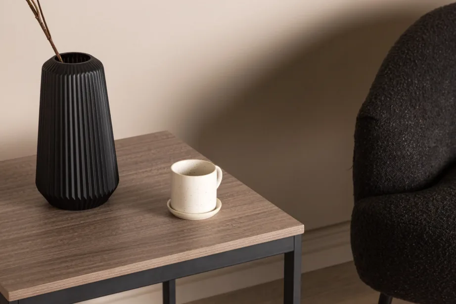 Ruudukujuline abilauakapp Arbor, tumehall MDF ja mustast terasest raam, 29993-210 – 9