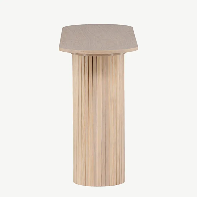 Valge peitsiga konsoollaud Bianca (MDF, 130 × 40 cm) - 29993-420