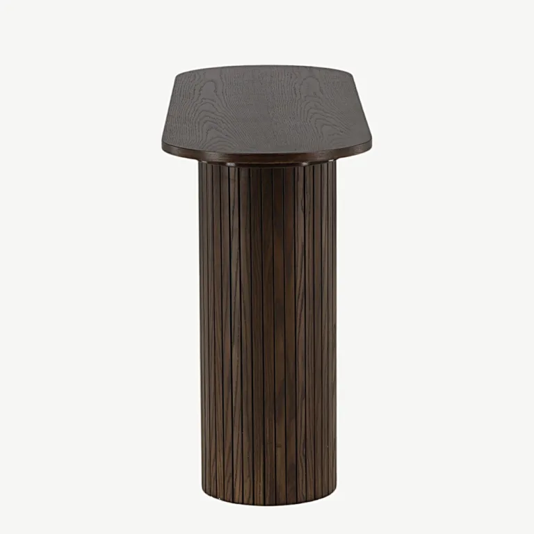 Mokat värvi puiduspooniga konsoollaud Bianca (130 × 40 cm) - 29993-423