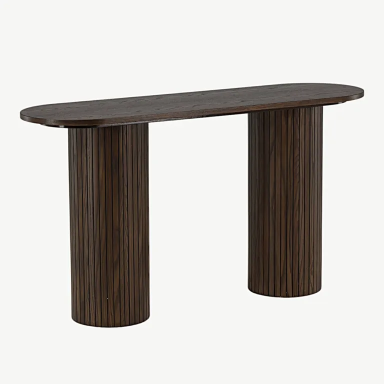 Mokat värvi puiduspooniga konsoollaud Bianca (130 × 40 cm) - 29993-423