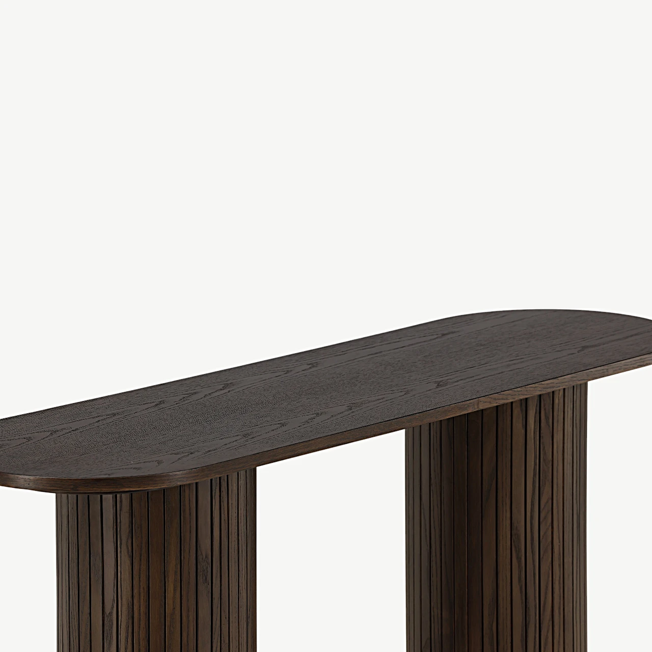 Mokat värvi puiduspooniga konsoollaud Bianca (130 × 40 cm) - 29993-423