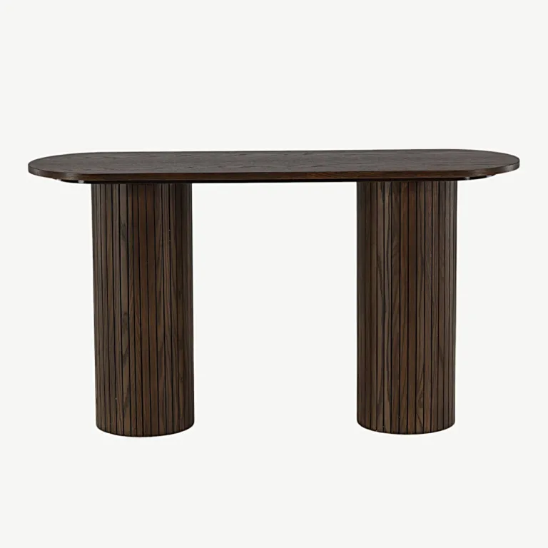 Mokat värvi puiduspooniga konsoollaud Bianca (130 × 40 cm) - 29993-423