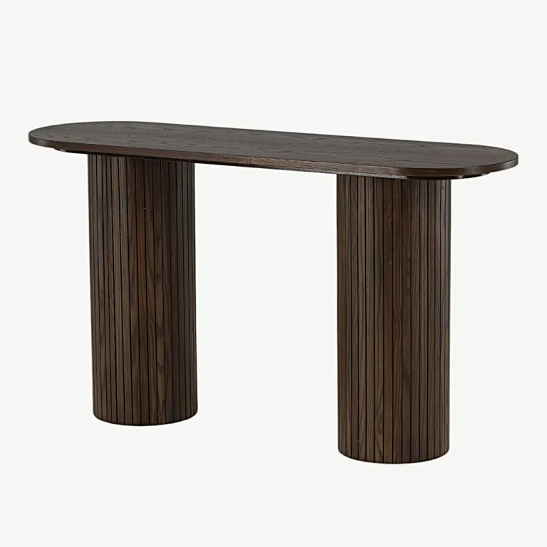 Mokat värvi puiduspooniga konsoollaud Bianca (130 × 40 cm) - 29993-423