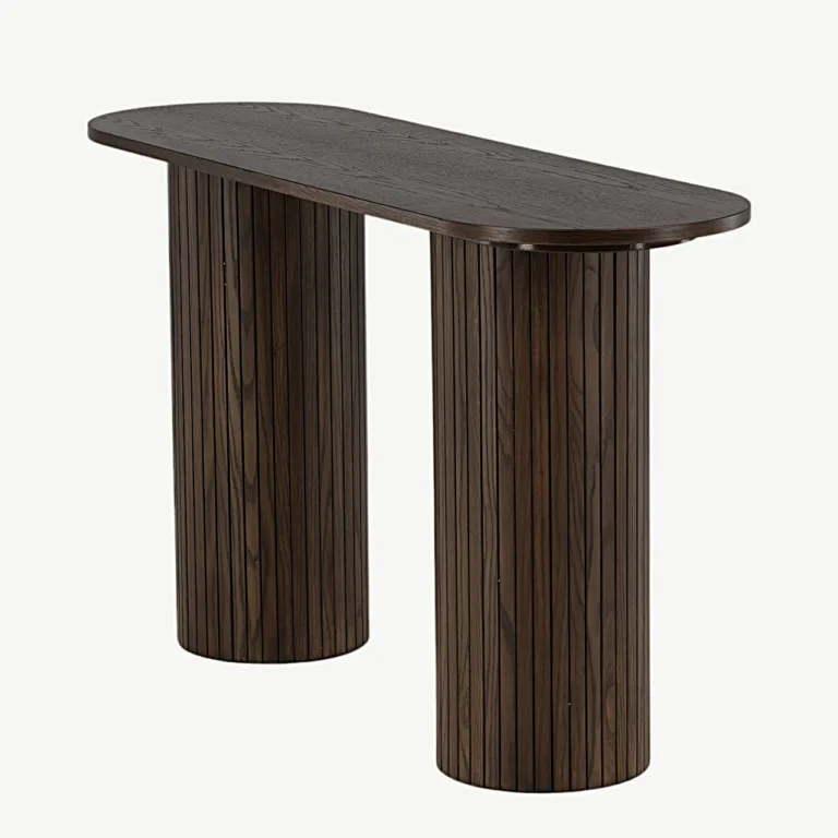 Mokat värvi puiduspooniga konsoollaud Bianca (130 × 40 cm) - 29993-423