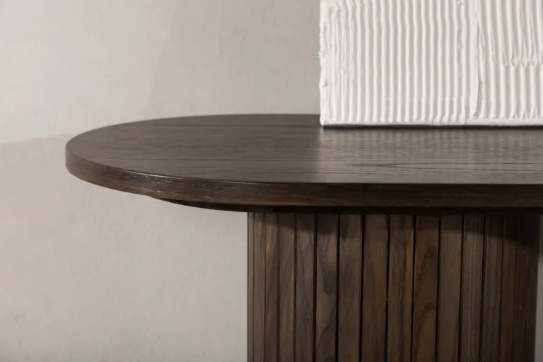 Mokat värvi puiduspooniga konsoollaud Bianca (130 × 40 cm) - 29993-423