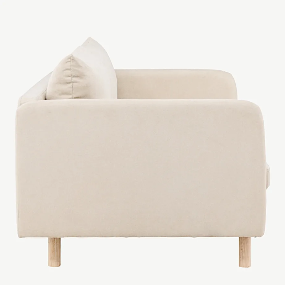 Kolmekohaline diivan Zero, beež, polüester, kummipuu jalad, 30001-102 – 2