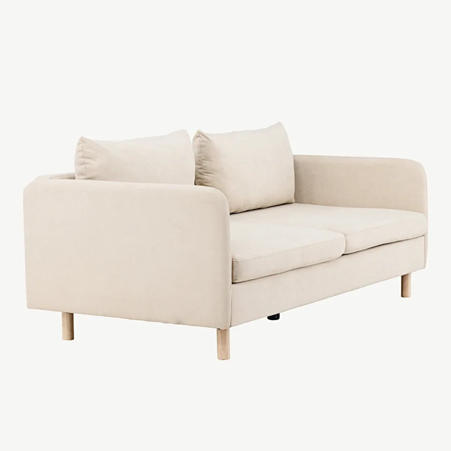 Kolmekohaline diivan Zero, beež, polüester, kummipuu jalad, 30001-102 – 3