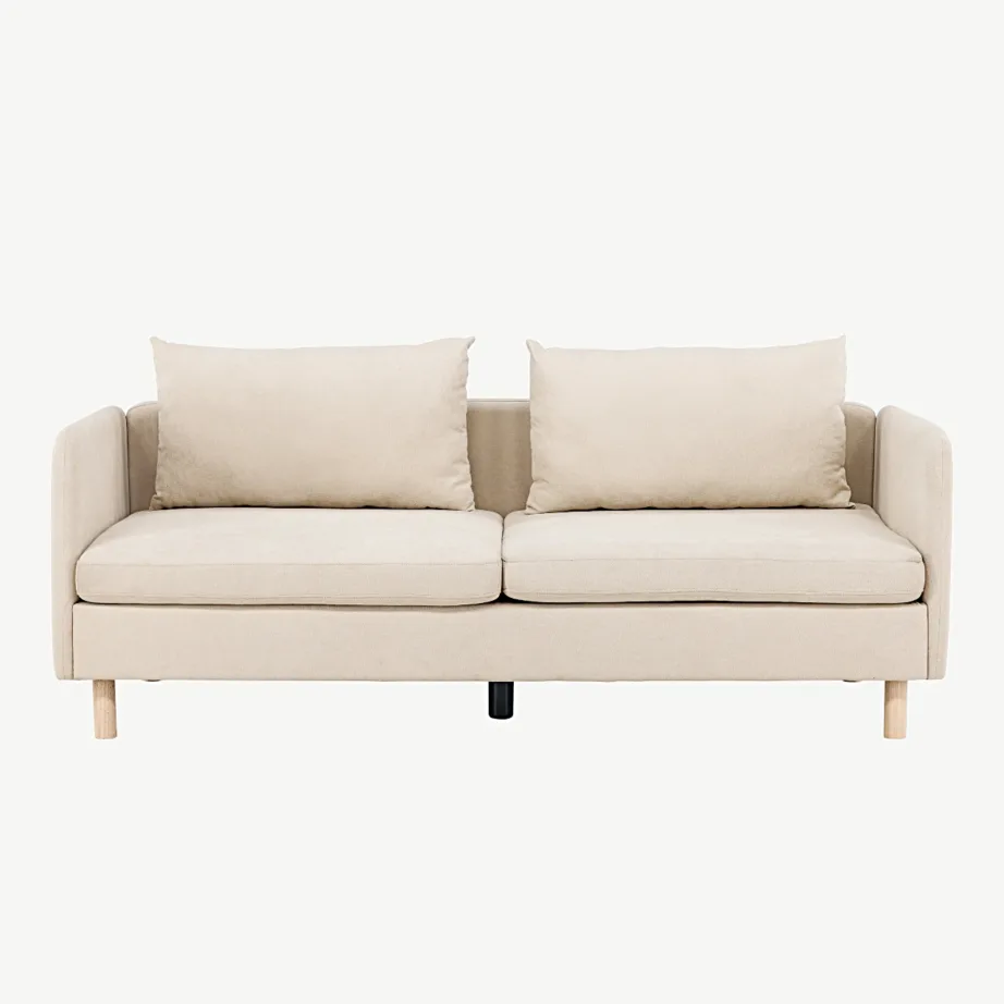 Kolmekohaline diivan Zero, beež, polüester, kummipuu jalad, 30001-102 – 5