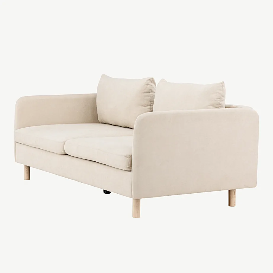 Kolmekohaline diivan Zero, beež, polüester, kummipuu jalad, 30001-102 – 6