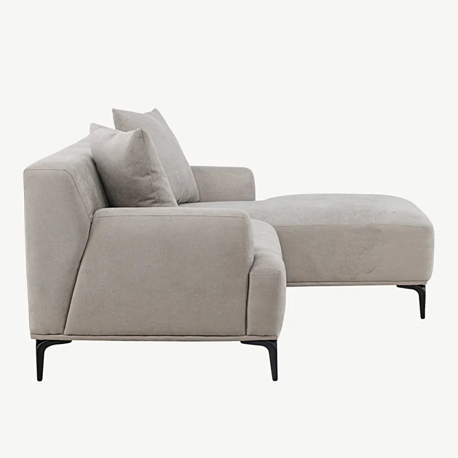 Helehall diivan Viskan divaaniosaga, 3-kohaline, mustade metalljalgadega, polüesterkangas, 30008-106 – 2