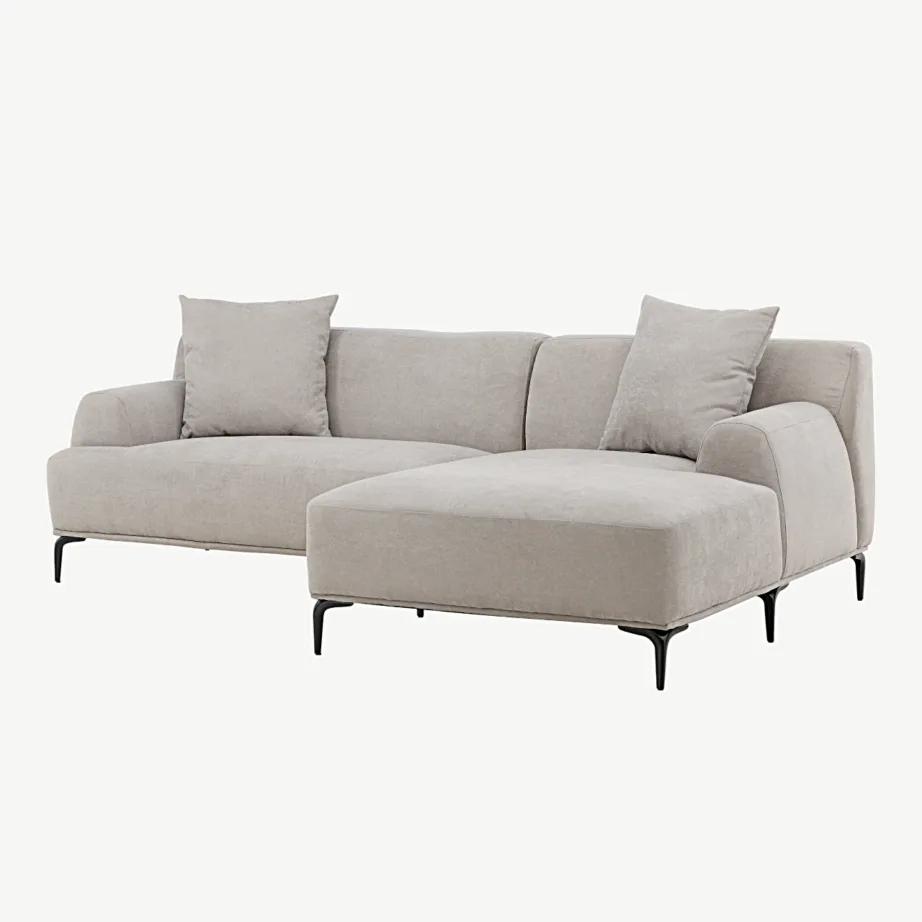 Helehall diivan Viskan divaaniosaga, 3-kohaline, mustade metalljalgadega, polüesterkangas, 30008-106 – 5