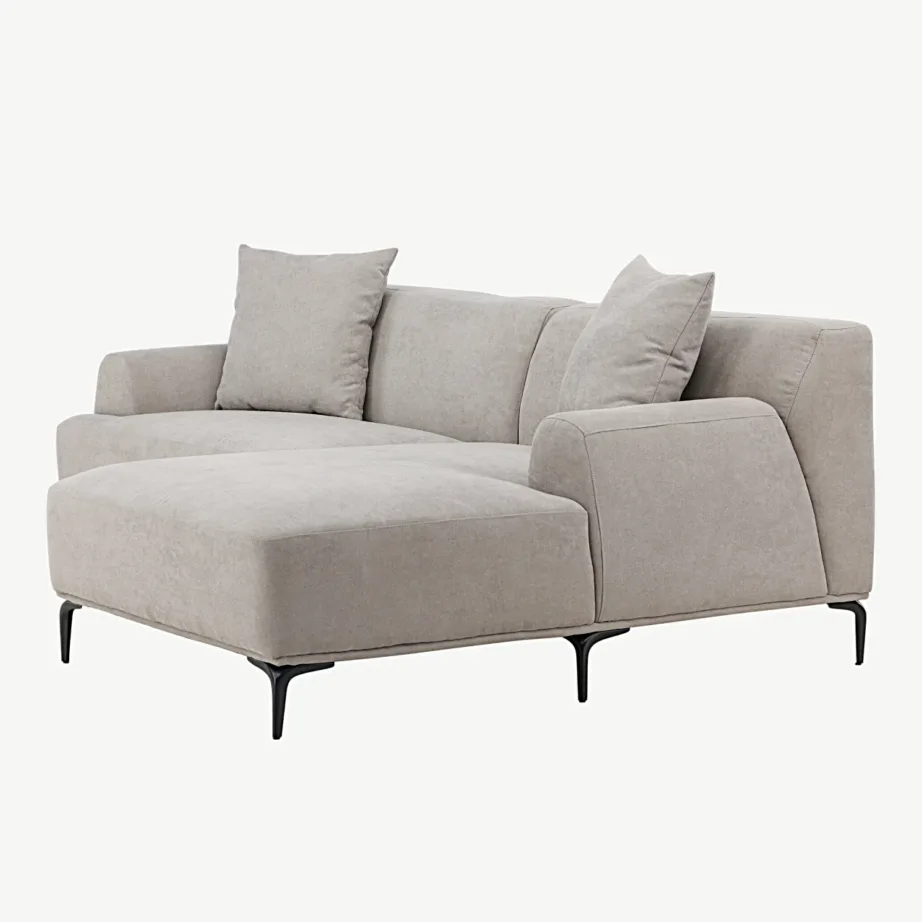 Helehall diivan Viskan divaaniosaga, 3-kohaline, mustade metalljalgadega, polüesterkangas, 30008-106 – 6