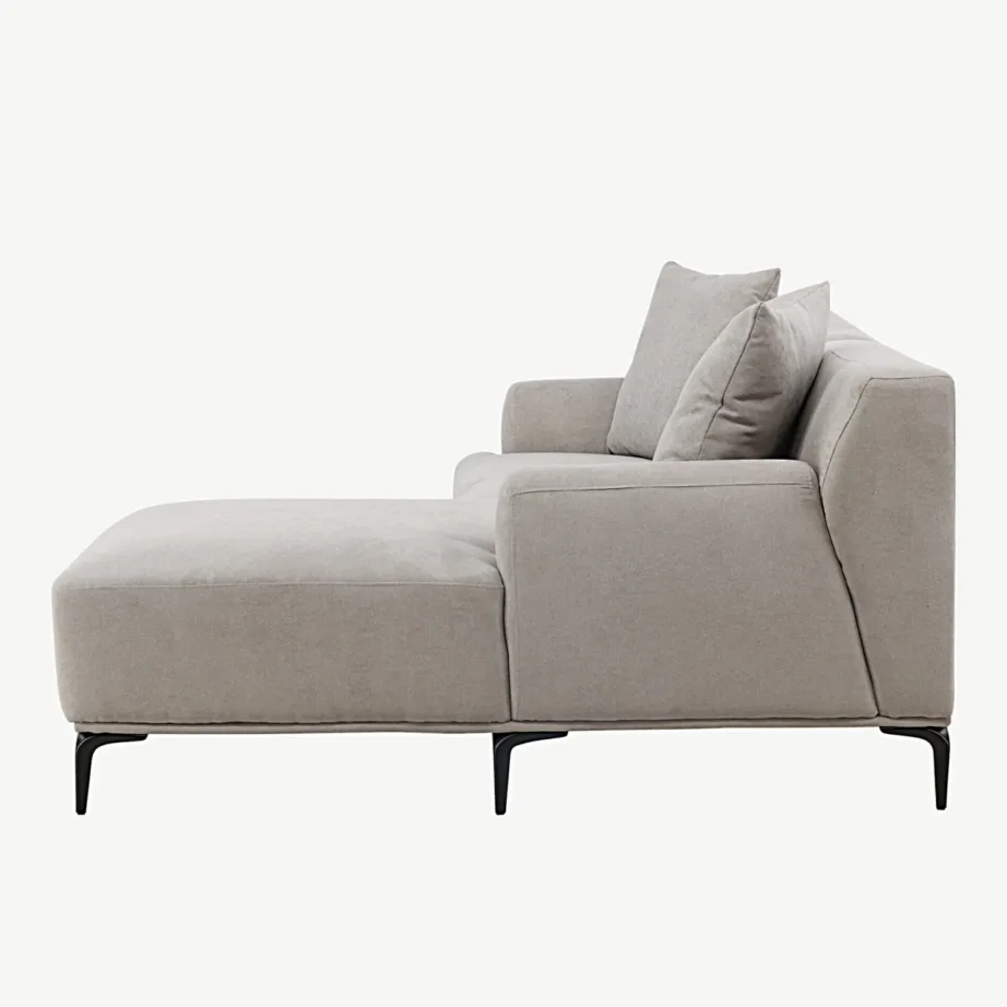 Helehall diivan Viskan divaaniosaga, 3-kohaline, mustade metalljalgadega, polüesterkangas, 30008-106 – 7