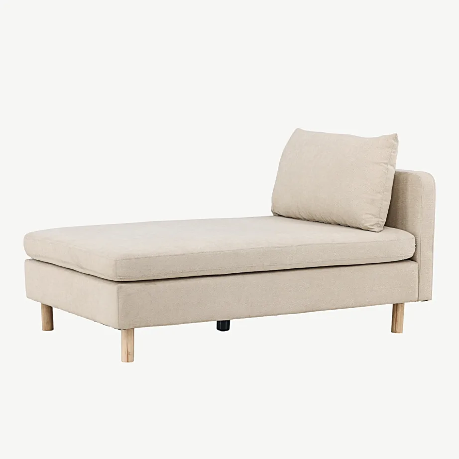 Beež päevavoodi-moodul Zero polüesterkatte ja kummipuu jalgadega, 30015-102 – 6