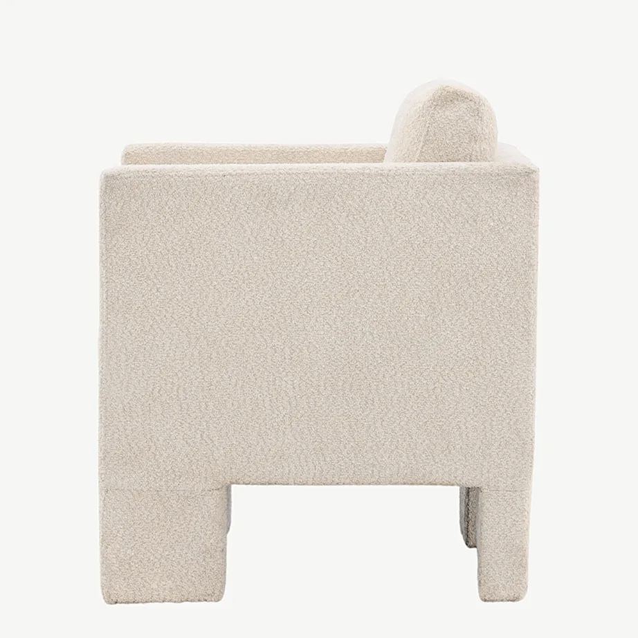 Valge bukleepolstriga tugitool Ragusa põhjamaise stiiliga, 30019-106 – 7