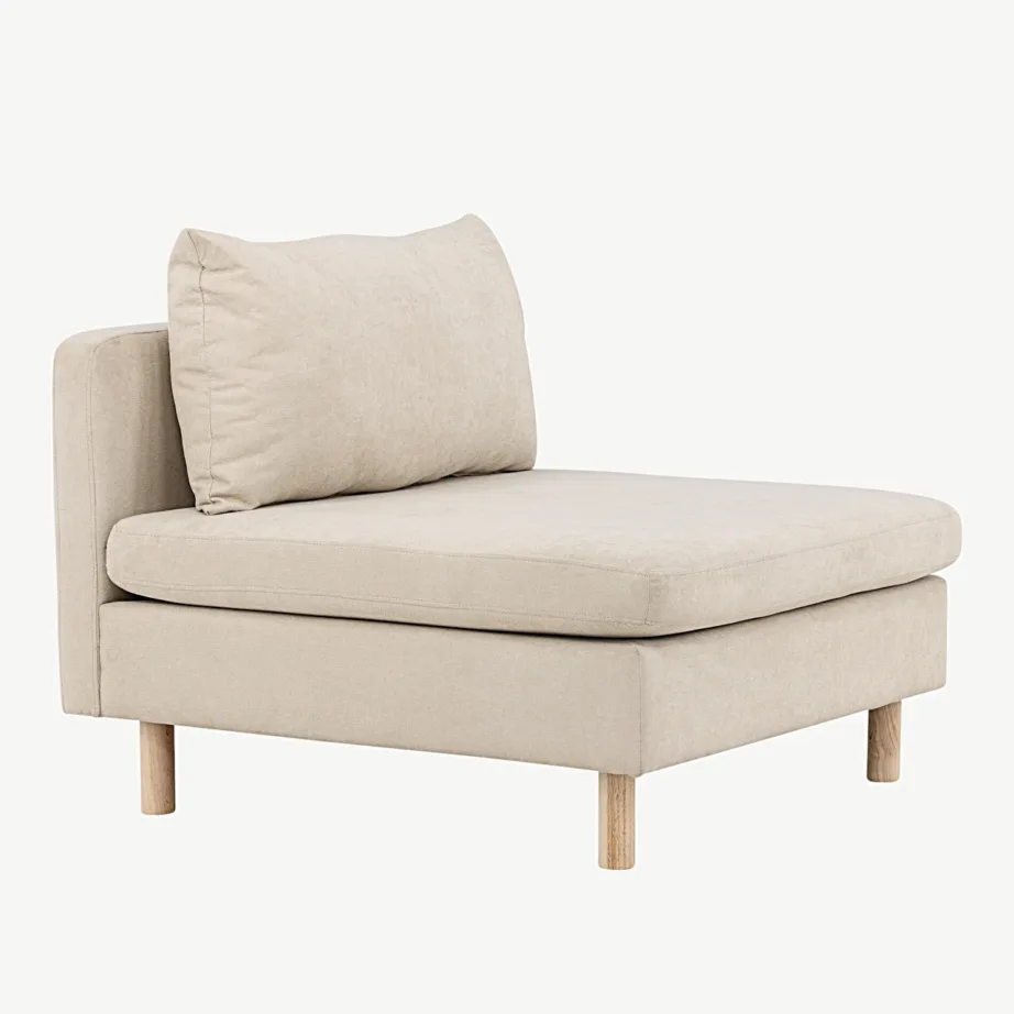 Beež mooduldiivan Zero, polüesterkangas, kummipuidust jalad, 30022-102 – 3