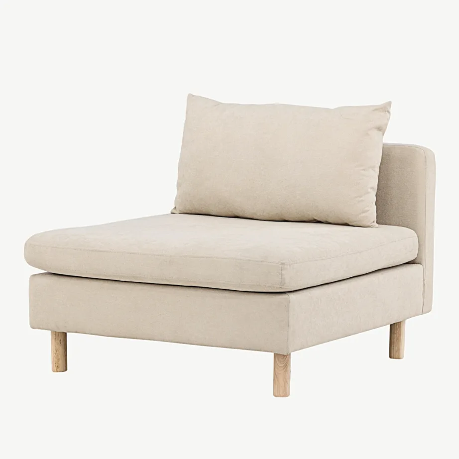 Beež mooduldiivan Zero, polüesterkangas, kummipuidust jalad, 30022-102 – 5