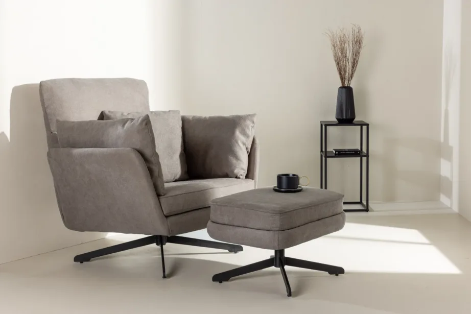 Hall bukleekangast tugitool Madrid jalapingiga, mustad metalljalad, 30027-165 – 8