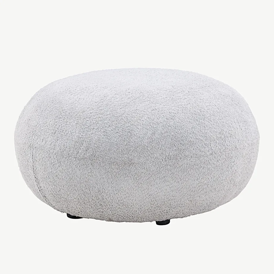 Helehall ümmargune bukleekangast tumb Bologna, 74×40 cm, 30037-106 – 2