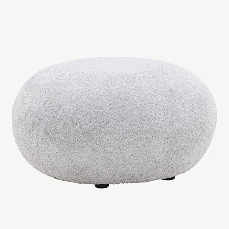 Helehall ümmargune bukleekangast tumb Bologna, 74x40 cm - 30037-106