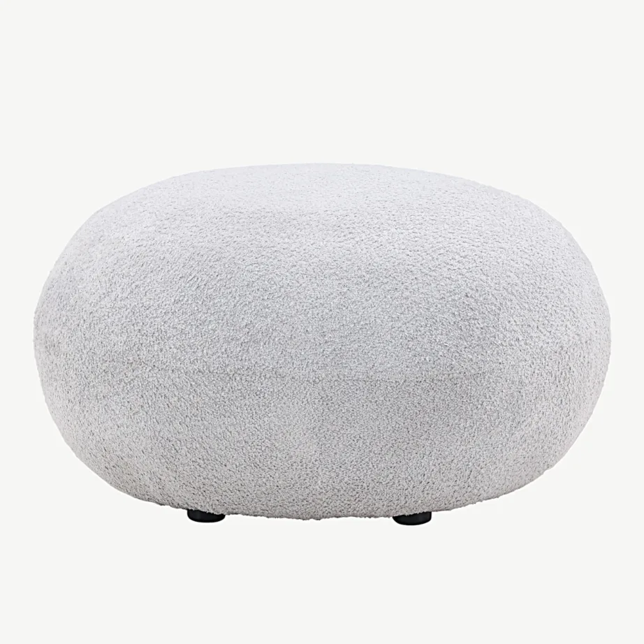 Helehall ümmargune bukleekangast tumb Bologna, 74×40 cm, 30037-106 – 3