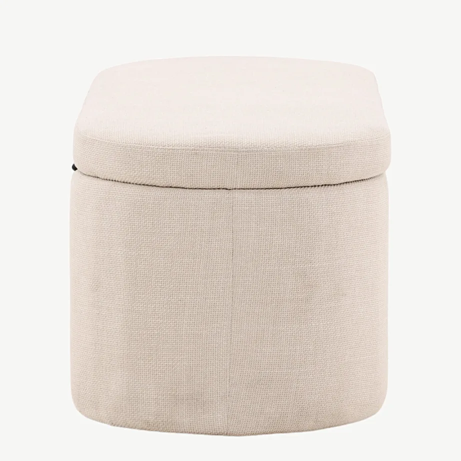 Potenza murdvalge ovaalne panipaigaga ottoman polüesterkangast, 30043-112 – 2