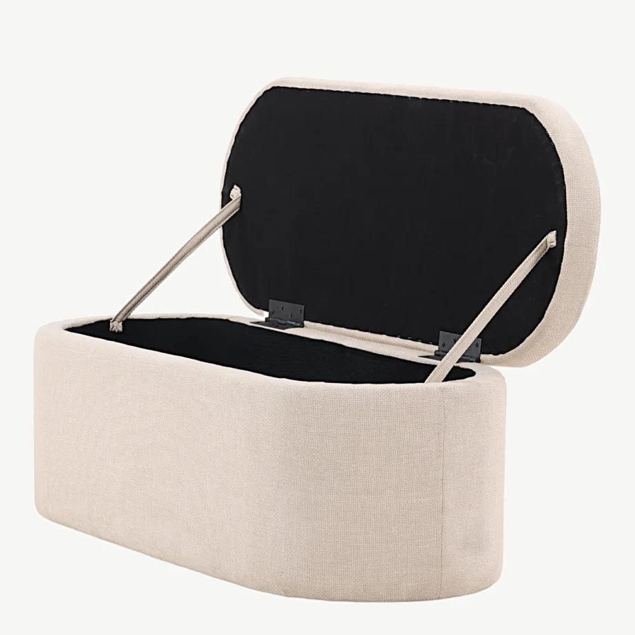 Potenza murdvalge ovaalne panipaigaga ottoman polüesterkangast, 30043-112 – 4