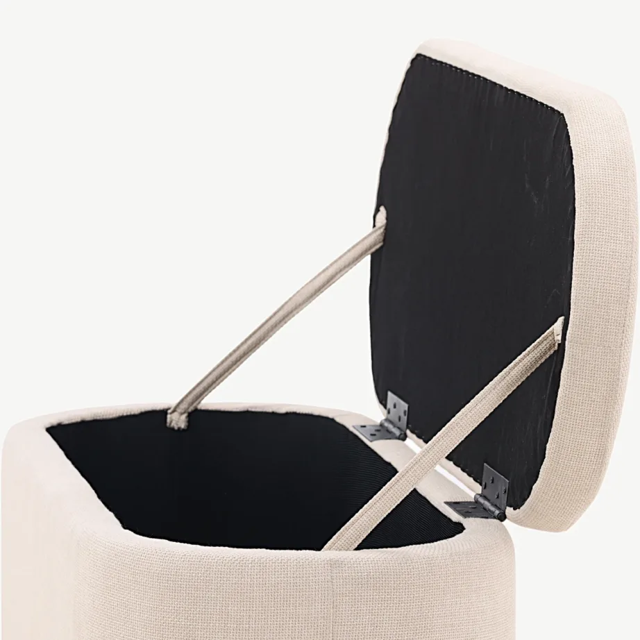 Potenza murdvalge ovaalne panipaigaga ottoman polüesterkangast, 30043-112 – 5