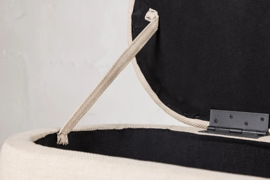 Potenza murdvalge ovaalne panipaigaga ottoman polüesterkangast, 30043-112 – 12