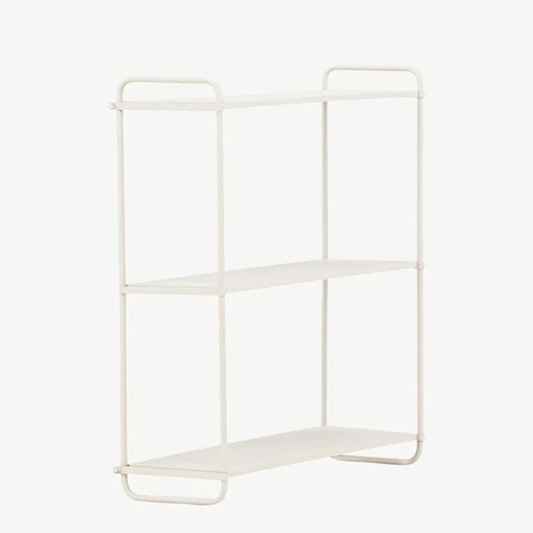 Beežist metallist seinariiul Lyon, 3 tasapinda, 62x63 cm - 30050-101