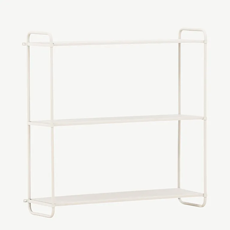 Beežist metallist seinariiul Lyon, 3 tasapinda, 62x63 cm - 30050-101