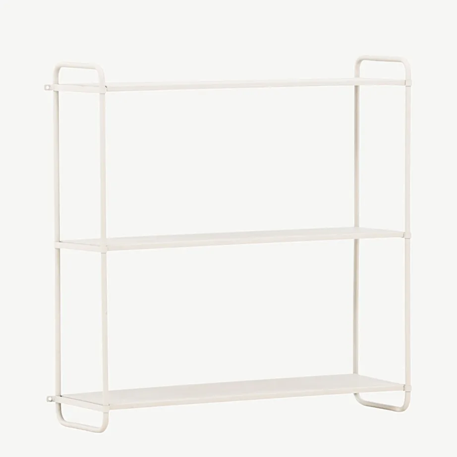 Beežist metallist seinariiul Lyon, 3 tasapinda, 62×63 cm, 30050-101 – 3