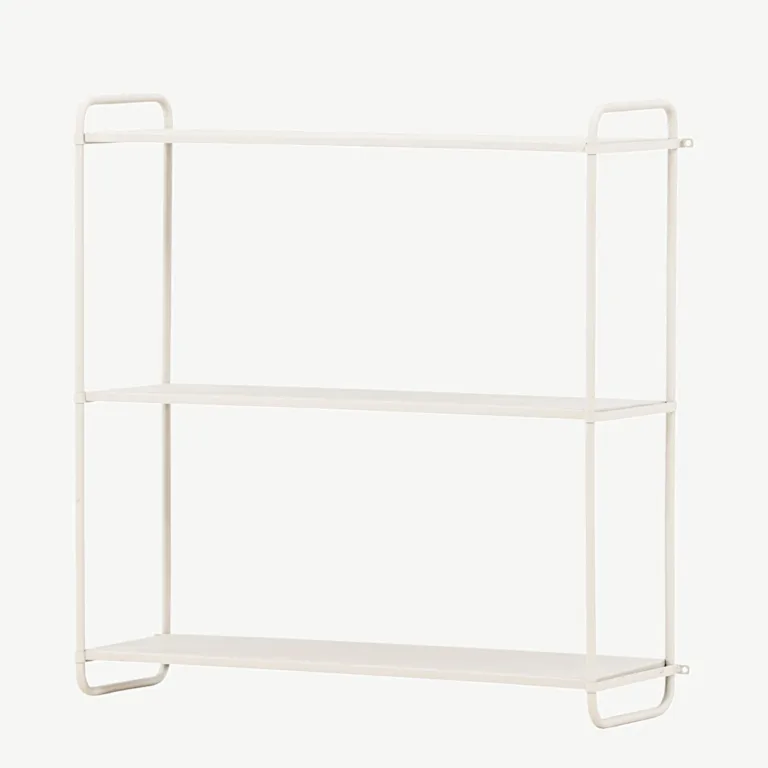 Beežist metallist seinariiul Lyon, 3 tasapinda, 62x63 cm - 30050-101