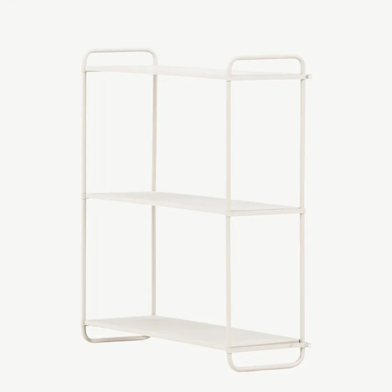 Beežist metallist seinariiul Lyon, 3 tasapinda, 62x63 cm - 30050-101