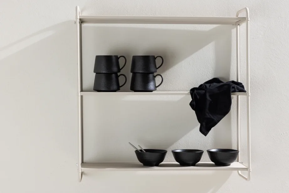 Beežist metallist seinariiul Lyon, 3 tasapinda, 62×63 cm, 30050-101 – 9