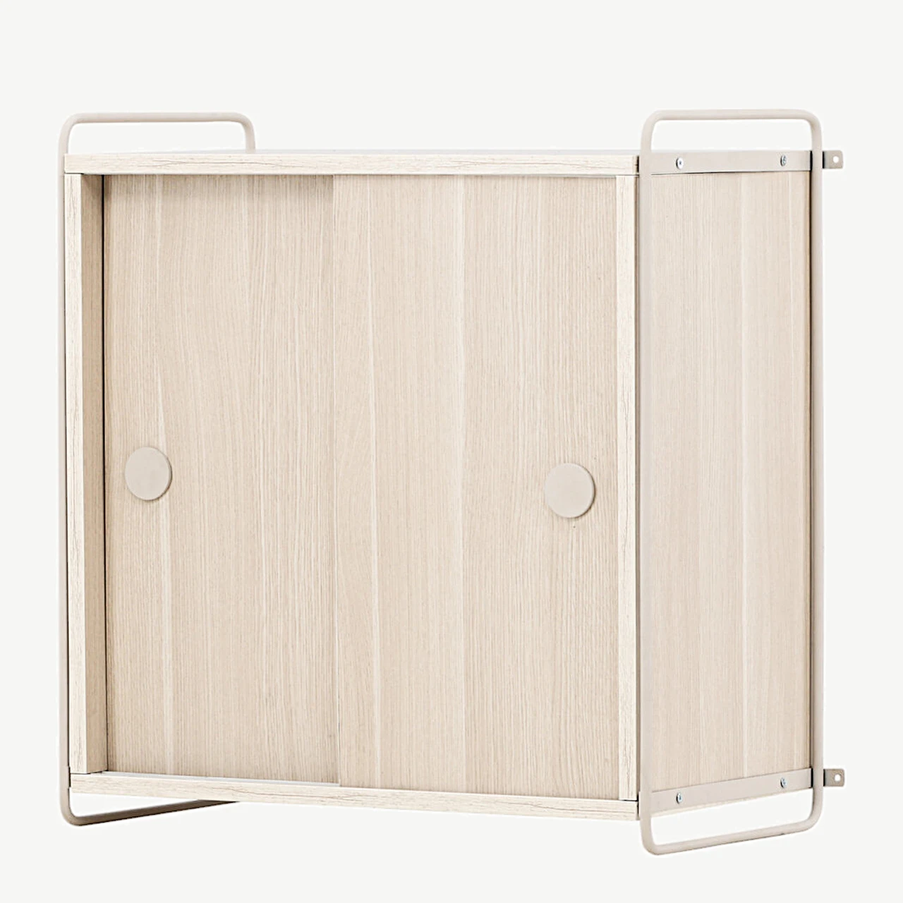Valge peitsiga MDF seinakapp Paris, beež terasraam (60 × 35 × 68 cm) - 30052-130