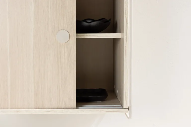Valge peitsiga MDF seinakapp Paris, beež terasraam (60 × 35 × 68 cm) - 30052-130