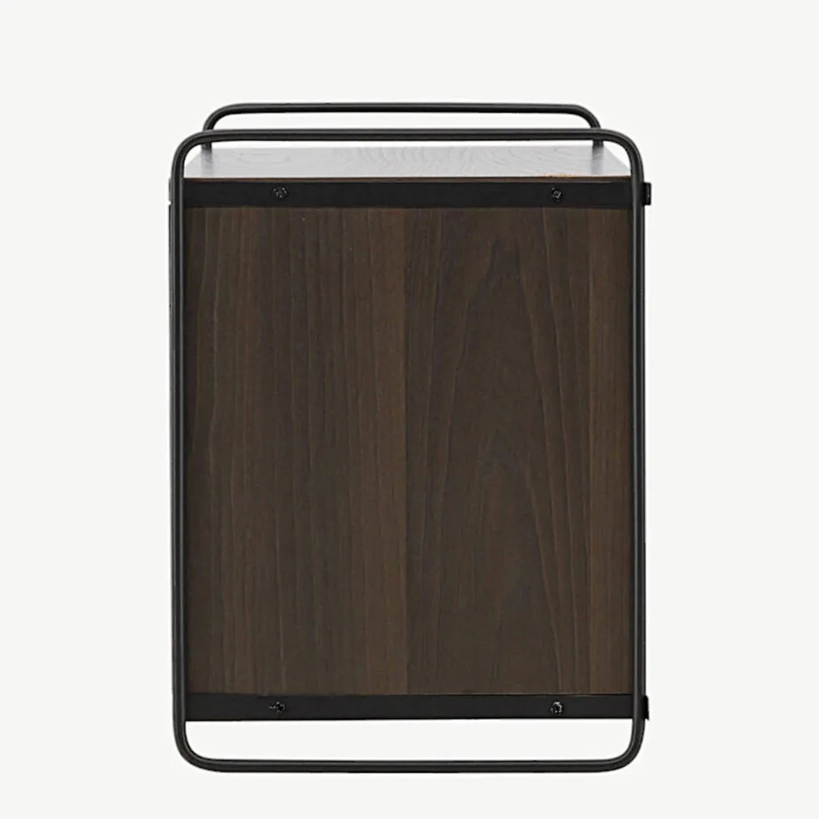 Paris mokkatooniga seinakapp, must terasraam, 122x35x48 cm, 30053-125 – 7