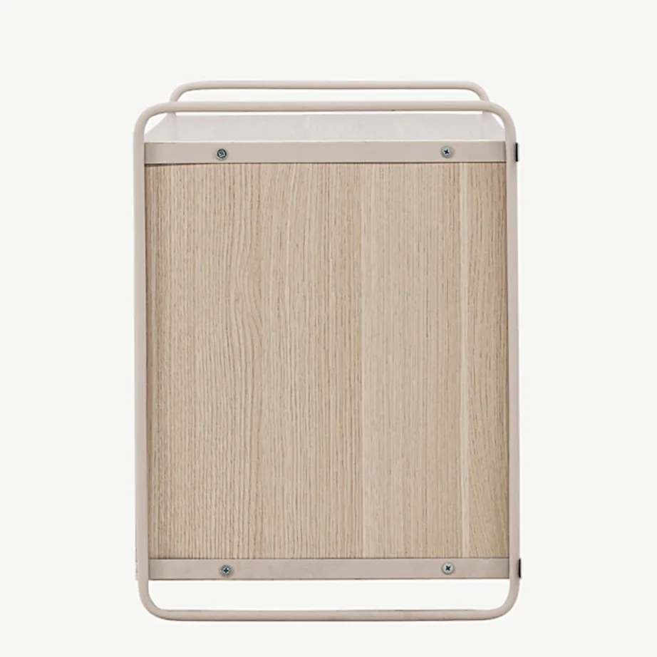 Valge peitsiga seinakapp Paris (MDF, terasraam, 122 × 48 × 35 cm), 30053-130 – 7