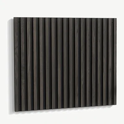 Tumepruun voodipeats Pau sarjast (MDF, must/mokk, 94,5 × 80 cm) - 30054-100